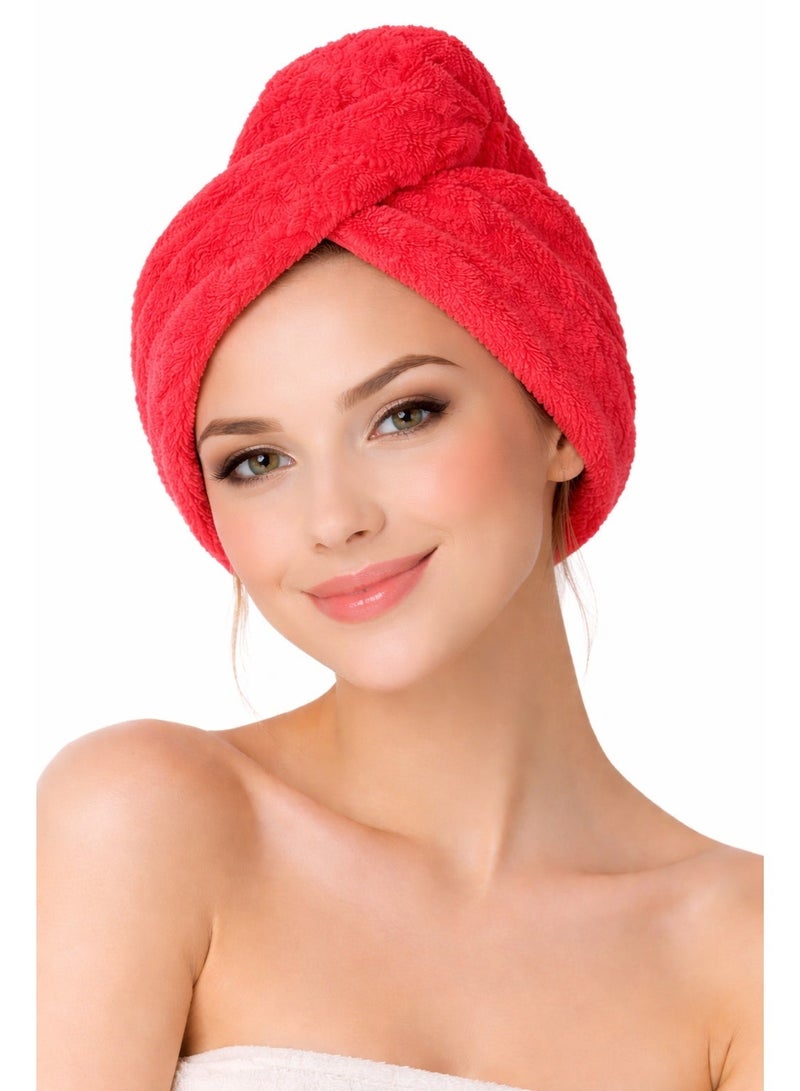 Microfiber Hair Drying Towel Wrap – Quick Dry, Super Absorbent & Lightweight-1 PIECE - Image 2